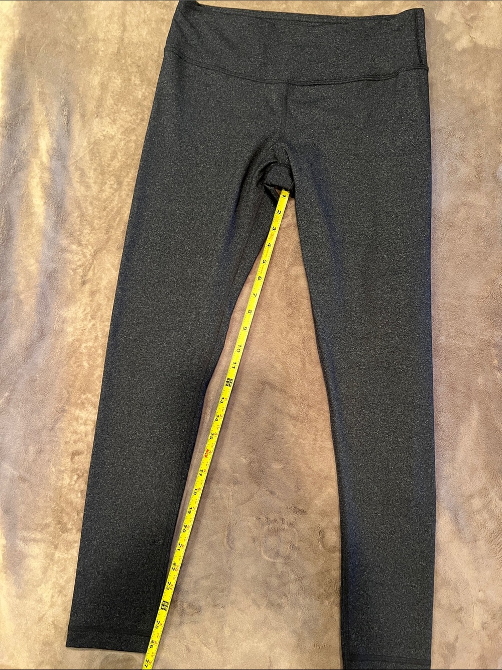 90 Degree By Reflex Dark Heather Grey High-Waist Leggings